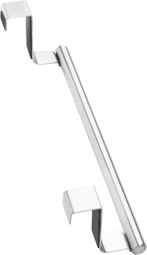 Vista 9 de Mziart Toallero moderno con ganchos para baño y cocina, colgador de toallas de acero inoxidable cepillado sobre gabinete (9 pulgadas)