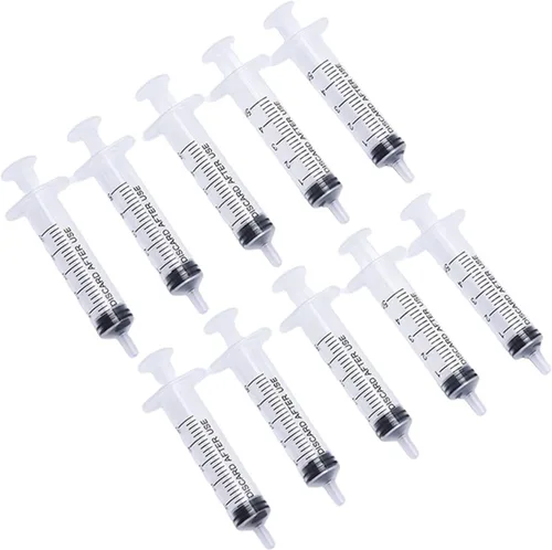 Vista 17 de 20 jeringas de plástico de 0.0 fl oz, 0.1 fl oz, 0.2 fl oz, 0.3 fl oz con medición, múltiples usos, herramientas de jeringa de medición para medir
