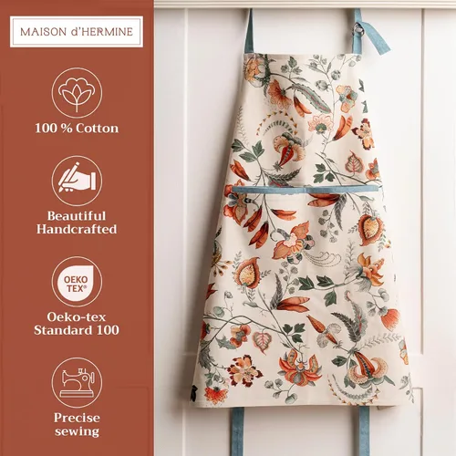 Vista 304 de Maison d' Hermine Delantales para mujer con bolsillo, 100% algodón (27.50 x 31.50 pulgadas)