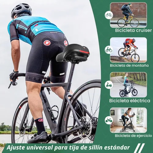 Vista 6 de Sillín de asiento de bicicleta para hombres y mujeres, reemplazo cómodo Mountain road ebike saddle for men women, comfortable bicycle seat