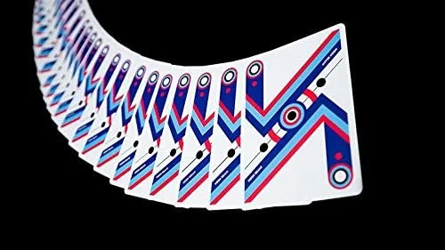 Vista 4 de Murphy's Magic Supplies, Inc. Riffle Shuffle - Juego de cartas de medio ladrillo (6 cubiertas) HYPER NEON