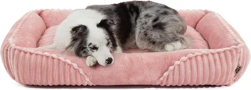 Vista 32 de EHEYCIGA Linda cama para perro de tamaño mediano, cama para mascotas de 30 Crema