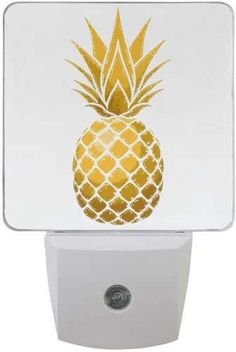 Vista 10 de Paquete de 2 lámparas LED de luz nocturna enchufables con impresión de princesa cisne con sensor de atardecer a amanecer para dormitorio, baño