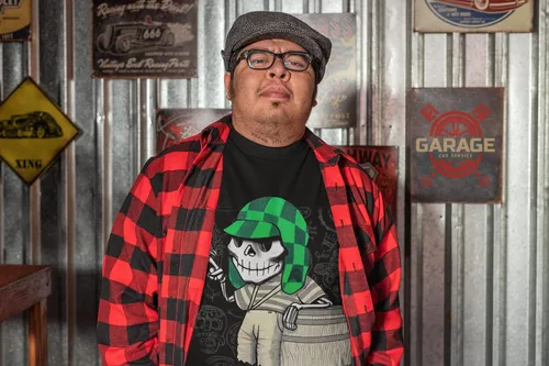 Vista 5 de El Chavo del Ocho Dia de Los Muertos Camisa Calavera Azúcar Chespirito