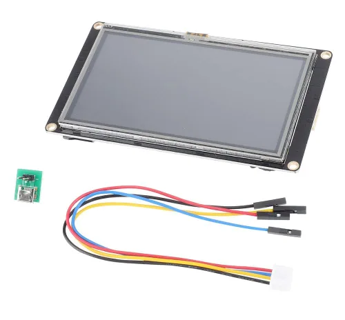 Vista 9 de Inglés Nextion Mejorado 2.4 '' HMI USART UART Serial TFT Touch Display Module Panel de pantalla (NX3224K024)