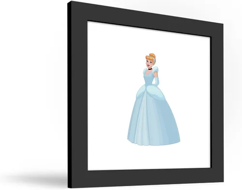 Vista 2 de Trends International Gallery Pops Disney Princess - Póster de pared de Cenicienta, 12 x 12 pulgadas, versión enmarcada en negro