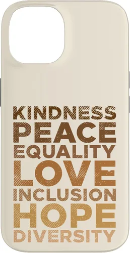Vista 4 de iPhone 16 Kindness Peace Equality Black African Pride Melanin BLM Gift Case