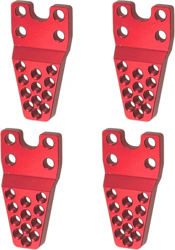 Vista 7 de 4 piezas de amortiguador de choque de metal para coche RC ShareGoo, ajustable en altura y ángulo, soporte de suspensión, kit de elevación Negro