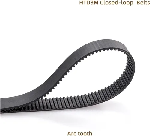 Vista 3 de SSIMOO HTD3M-306, Length 306mm, 102 Teeth, Pitch 3mm, Timing Synchronous Belt Kindly(Width 25mm)