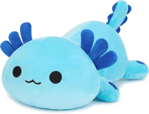 Vista 11 de Onsoyours Lindo Peluche de Axolotl, Suave Almohada de Peluche de Salamandra Animal de Peluche, Juguete de Peluche Kawaii para Niños