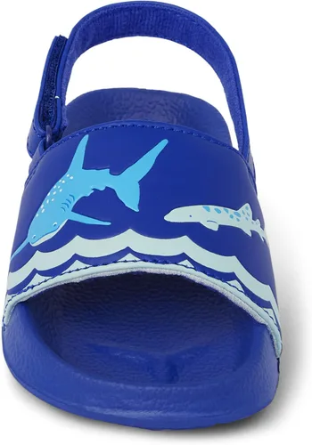Vista 4 de Gymboree Unisex-Child and Toddler Slides with Backstrap Sandal