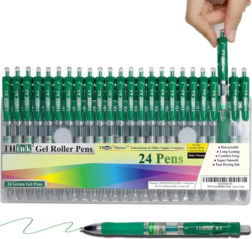 Vista 13 de Think2 - Juego de bolígrafos de gel de color para adolescentes y adultos. Perfecto para dibujar, diario, garabatear, álbumes de recortes