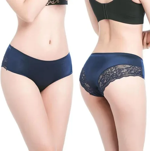 Vista 5 de Newlyns Women's 7 Pack Breathable Satin Briefs ( Multi colors)