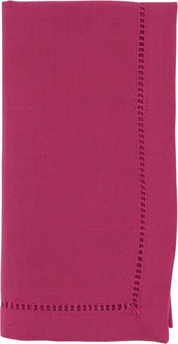 Vista 59 de SARO LIFESTYLE Servilleta de cóctel con borde cosido (juego de 12), negro, 6"x6