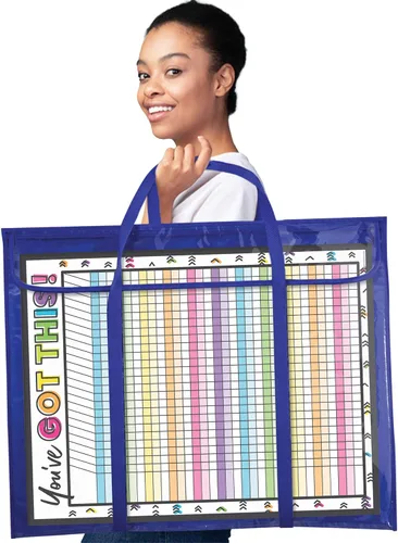 Vista 10 de Carson Dellosa - Paquete de 2 tableros de anuncios para el aula, gráficos de bolsillo de almacenamiento y soluciones de organización para Paquete