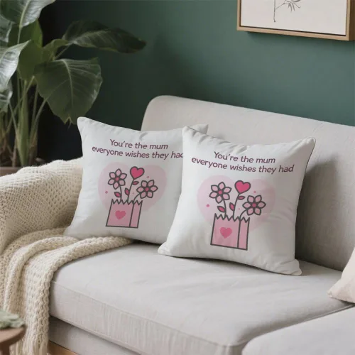 Vista 7 de Mom Birthday Gifts Velvet Pillow Covers 16X16 Best Mom Presents Valentines Day Gifts Mothers Day Presents from Daughter Son Mum Mama Gift Moms Gift