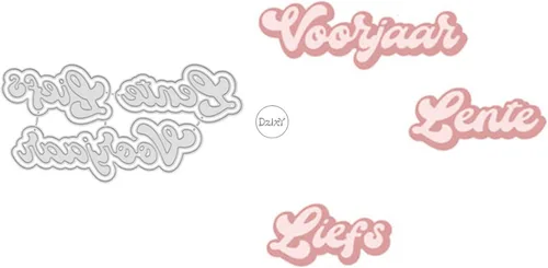 Vista 25 de DzIxY Amazing Words - Troqueles de corte de metal para hacer tarjetas, troquelados de papel en relieve, plantillas para máquina de álbumes