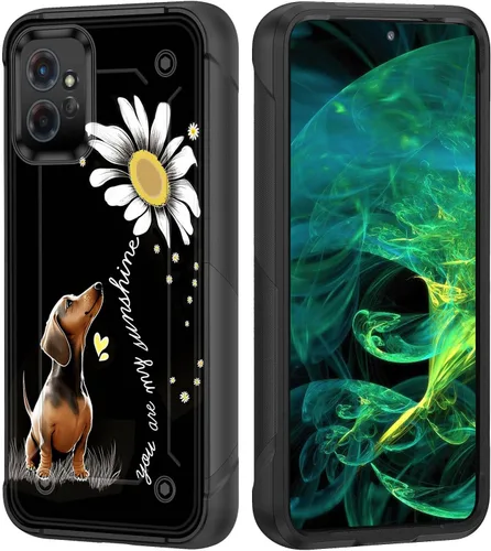 Vista 19 de Funda para Moto G Stylus 5G 2023, resistente de doble capa de policarbonato duro y silicona suave, resistente a prueba de golpes, funda protectora