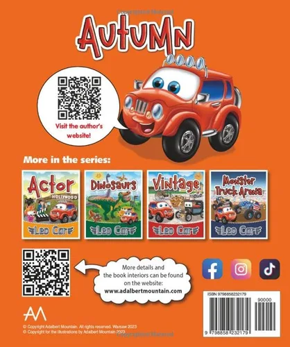 Vista 2 de Leo Car's Autumn Adventures Autumn for Kids Stories for little boys Activity Pages Ages 26 Years Old