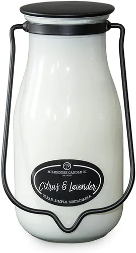 Vista 31 de Milkhouse Candle Company, Colección Creamery Glow - Vela perfumada de soja: Vela de lechera, Barn Dance, 14 oz