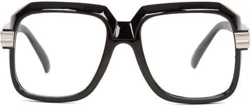 Vista 3 de Gravity Threads Kit de disfraz de hip-hop de los años 80/90 (sombrero de cuñada + gafas cuadradas de la vieja escuela), Blanco