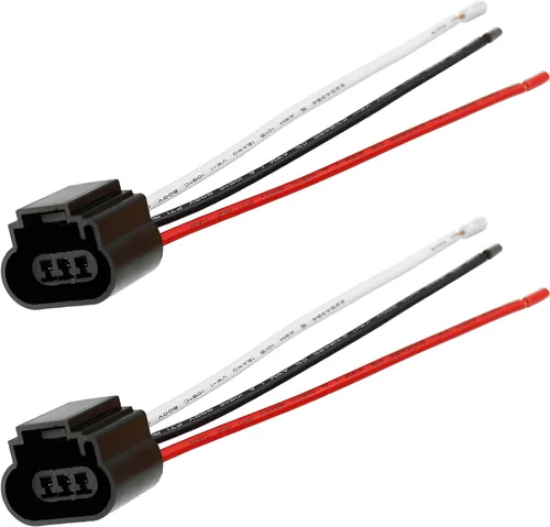 Vista 7 de Saihisday 5202 PS24W H16 Cable hembra Pigtail Dos Arnés de luz antiniebla Conector Enchufe (PS24W 5202 H16)