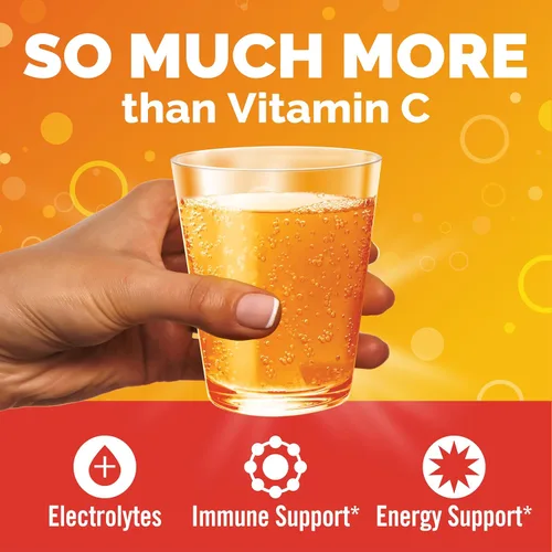Vista 2 de Emergen-C 1000 mg de vitamina C en polvo para apoyo inmunológico diario, suplementos de vitamina C sin cafeína con zinc y manganeso, vitaminas B