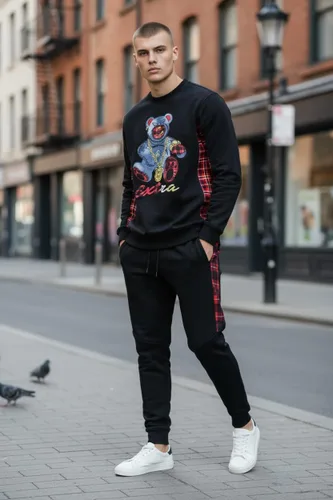Vista 52 de SCREENSHOT APPLIQUE F11966 Premium Fleece Streetwear Chenille EMB Crew Neck Sweatshirt - Classic Fit