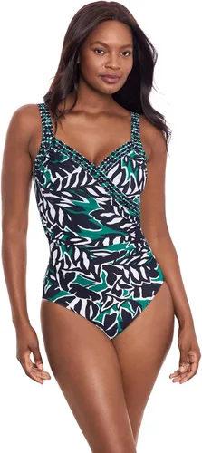 Vista 14 de Miraclesuit Traje de baño de una pieza para mujer, con control de abdomen, con aros Aegean