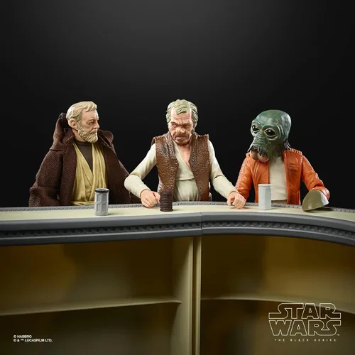Vista 2 de Star Wars Exxclusive The Black Series The Power of The Force Cantina Showdown Set de figuras