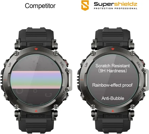 Vista 2 de Supershieldz Protector de pantalla de vidrio templado diseñado para LG Urbane 2ª edición LTE, antiarañazos, sin burbujas