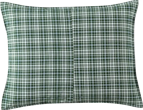 Vista 8 de Laura Ashley - Juego de edredón King, ropa de cama de algodón suave y reversible, juego de cama de peso medio de 7 piezas con fundas de almohada a