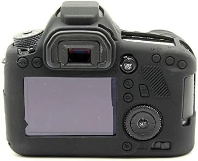 Vista 4 de Funda para Canon EOS 6D, ultrafina, ligera, de goma, suave, de silicona, para Canon EOS 6D (negro)