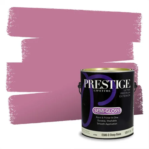 Vista 64 de Prestige Paints Pintura exterior e imprimación en uno, 1 galón, plano, coincidencia comparable de Valspar* Amber Rose*