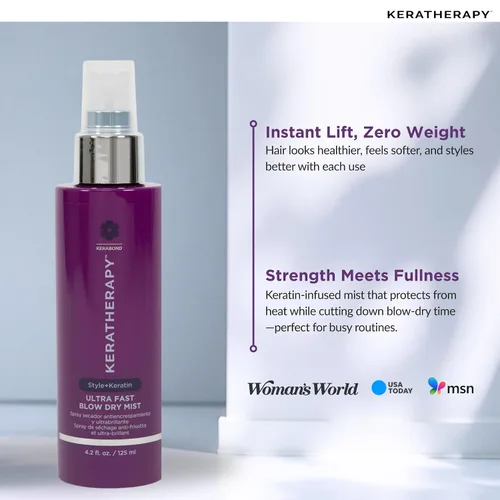 Vista 6 de Keratherapy Spray de protección de color con infusión de queratina para cabello, 4.2 onzas líquidas, 4.2 fl oz – Spray de secado con terapia