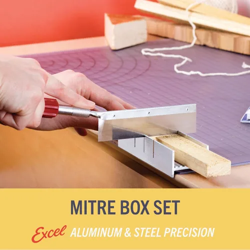 Vista 4 de Caja de ingletes Excel, Mitre Box Set, Rojo