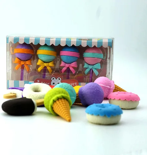 Vista 7 de Borrador de forma de postre Kawaii lindo borrador de forma linda suministros escolares (estilo tres)