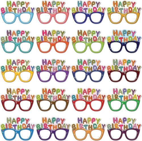 Vista 8 de Accesorios para cabina de fotos – Gafas de fiesta temática de los años 20 – Negro y dorado, 10 piezas – Twenties, Jazz, Gatsby, Vintage, Año Nuevo