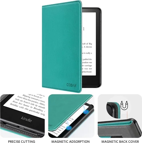 Vista 6 de CoBak - Funda con soporte para lector de libros electrónicos de 6.8 pulgadas - Funda con función de encendido y apagado automático, ranura