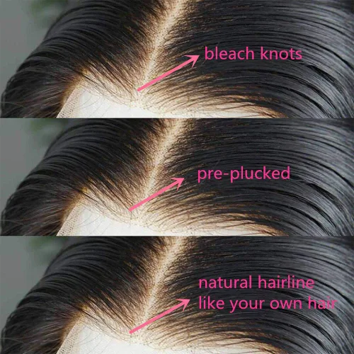 Vista 7 de Peluca de cabello humano corto ondulado con encaje frontal transparente HD de 13 x 6 pulgadas, con nudos blanqueados, sin pegamento, para mujeres, 8