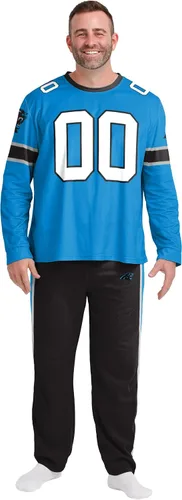 Vista 6 de FOCO NFL mens Nfl Team Logo Gameday Ready Jersey Pajama Set