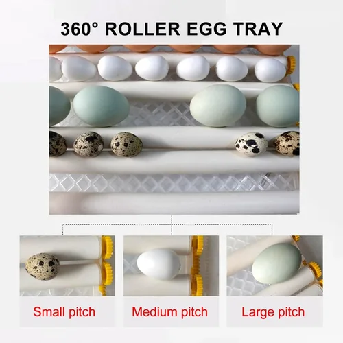Vista 4 de Fully Automatic Digital Egg Incubator with Temperature Control, Automatic Egg Turning & Built-in Egg Candler, Hatching Machine for Chicken Duck