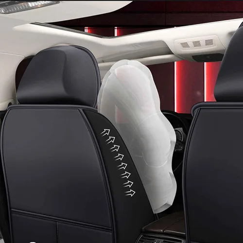 Vista 7 de Car Seat Cover Waterproof Full Set Leather, for Opel Astra H J G Mokka Insignia Cascada Corsa Adam Ampera Andhra Zafira, Leather 5-Seat Car Seat