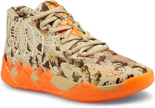 Vista 2 de PUMA Hombres Mb.01 Digital Camo Zapatillas De Baloncesto Zapatillas Atléticas - Beige - Talla 10 M, Beigeanaranjado