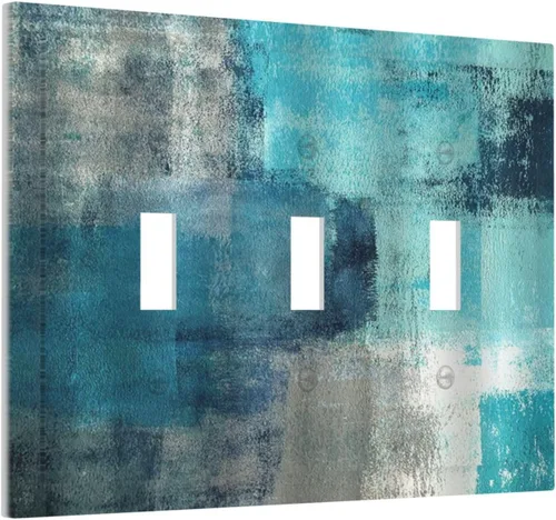 Vista 18 de Cubiertas de Placas de Pared Dúplex Individual con Sol Minimalista Moderno de Palabras Inspiradoras Abstractas Boho, Cubierta de Interruptor de Luz