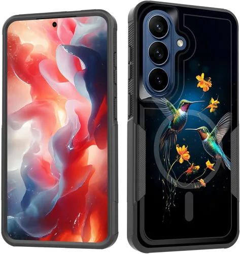 Vista 112 de Funda magnética para Galaxy A16 5G, [compatible con MagSafe] [protección contra caídas de grado militar] Funda resistente a prueba de golpes