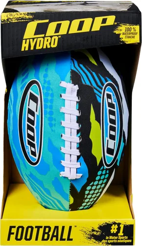 Vista 2 de Swimways Hydro Waterproof Football, Outdoor Games for Adults and Kids, Swimming Pool Accessories and Pool Party Games,9.25 Inches, Green