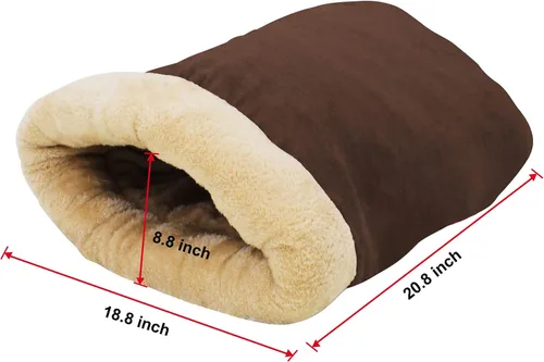 Vista 4 de Cama para gatos 4 en 1 con autocalentamiento para dormir, cueva