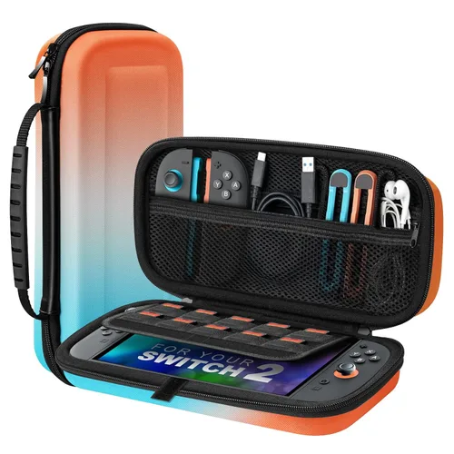 Vista 11 de TiMOVO Carrying Case for Nintendo Switch 2 (2025), Large Capacity Protective Hard Shell Portable Travel Case Pouch for Switch 2, with 10 Game Card