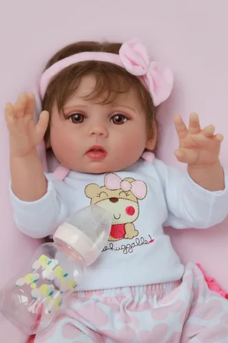 Vista 6 de Kaydora Muñecas Reborn Realistas de Bebé - Muñeca de bebé de silicona de 18 pulgadas, muñecas de vida real con cuerpo completo de vinilo, muñeca